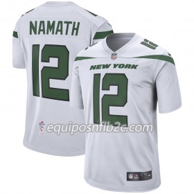 Camiseta Hombre NFL New York Jets Joe Namath 12 Nike Blanco